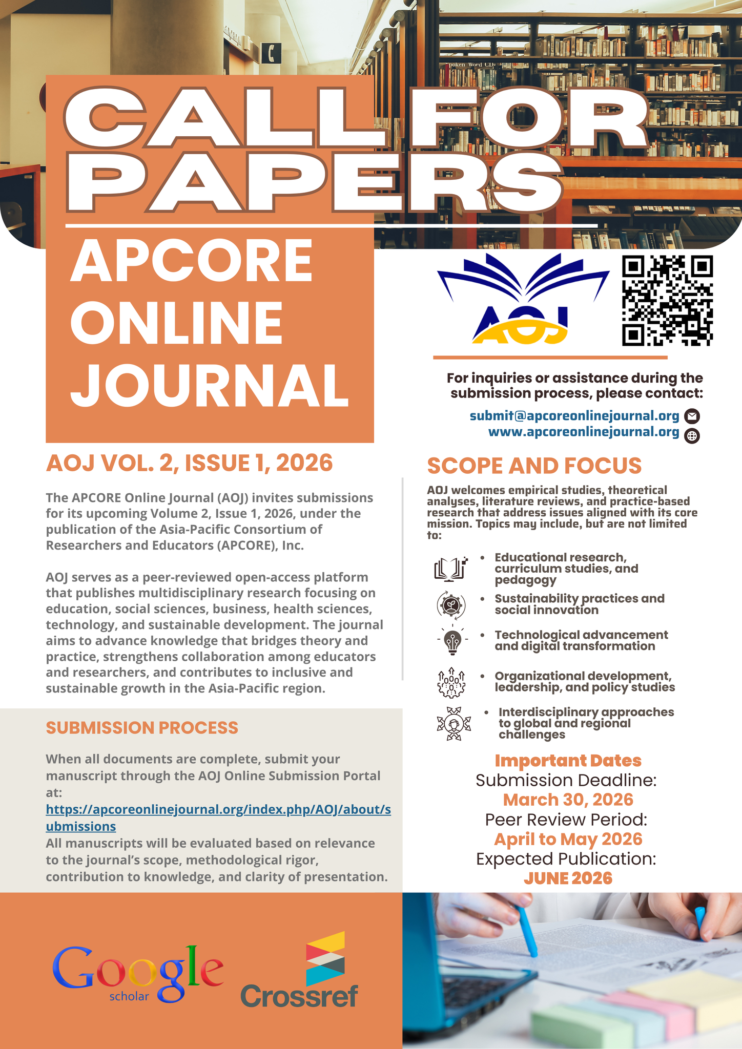 Call for Papers Volume 2, Issue 1